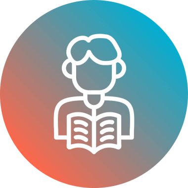 Eğitimin vektör illüstrasyonu modern simge