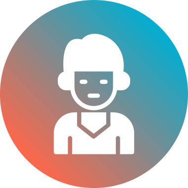 Mühendis düz yuvarlak vektör simgesi.