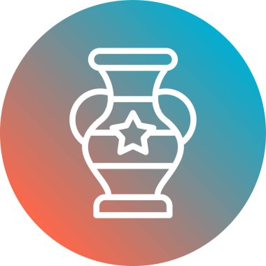 vazo simgesi, vektör illüstrasyonu