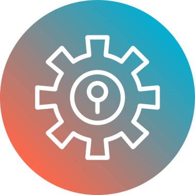 dişli vektör simgesi web ve mobil