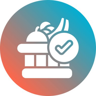 Gıda simgesinin vektör illüstrasyonu