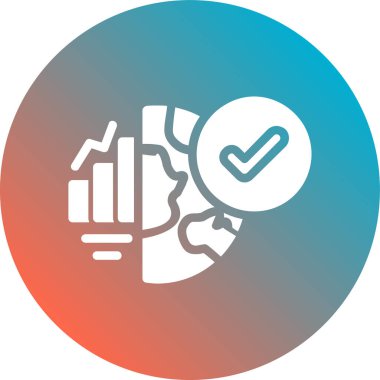 Bir çember simgesinin vektör illüstrasyonu