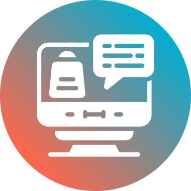 Bilgisayar. Web simgesi basit illüstrasyon