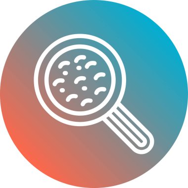 Mavi yuvarlak düğmenin yuvarlak simgesinin vektör çizimi