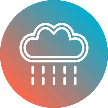 Bulut simgesi vektör illüstrasyonu