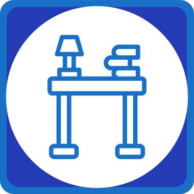 Bir bina simgesinin vektör illüstrasyonu