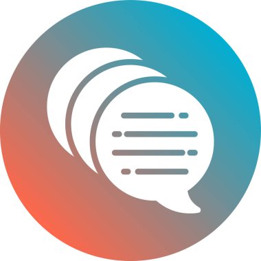 Sohbet baloncuğunun vektör çizimi