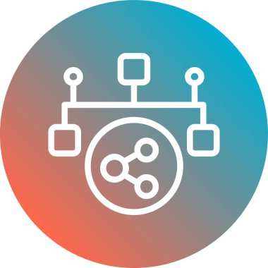 seo modern simgesinin vektör illüstrasyonu