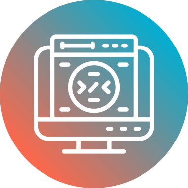 Uygulama modern simgesinin vektör illüstrasyonu