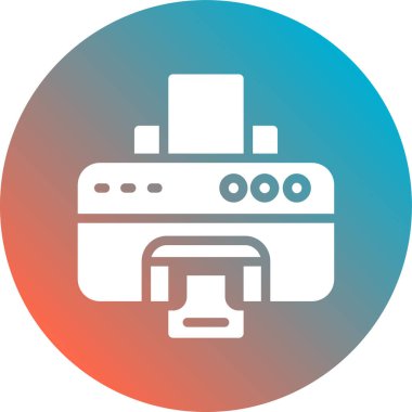 yazıcı vektör simgesi modern basit illüstrasyon