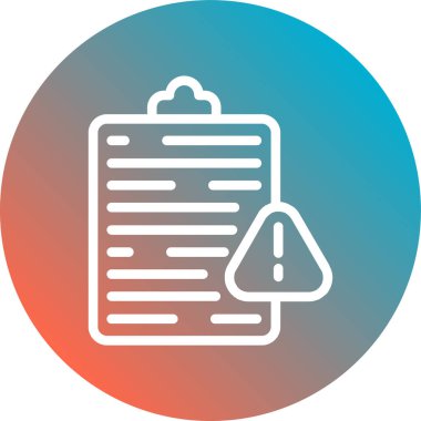 kağıt ataç simgesi soyut arkaplanda izole edildi