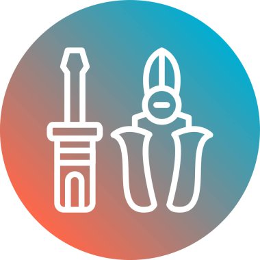 Soyut arkaplan grubunda kalem simgesi izole edildi