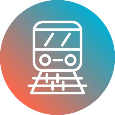 Metro simgesi, vektör illüstrasyonu