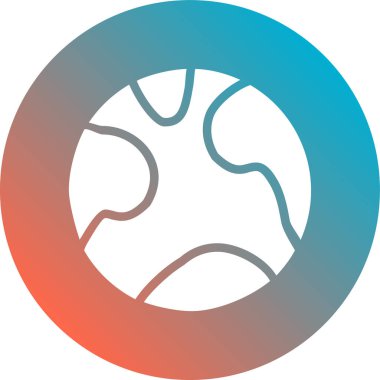 Bir top simgesinin vektör illüstrasyonu