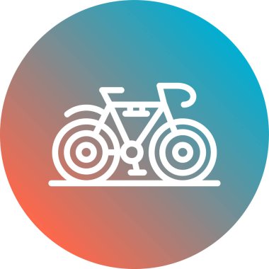 vektör bisiklet simgesi çizimi