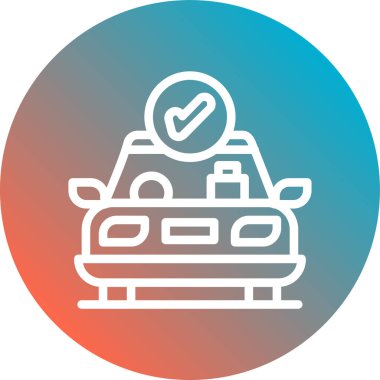 vektör simgesini kontrol et modern basit illüstrasyon