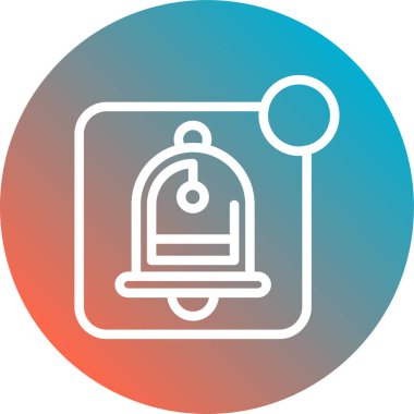 Çan simgesi vektör illüstrasyonu