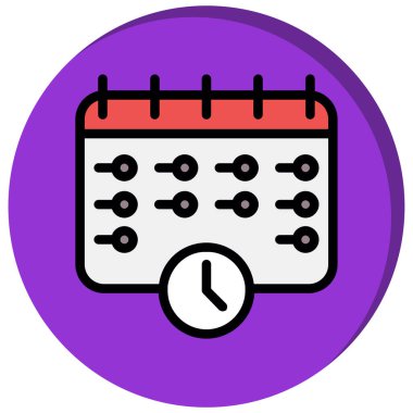 Takvim. Web simgesi basit illüstrasyon