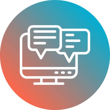 Konuşma baloncukları. Basit illüstrasyon