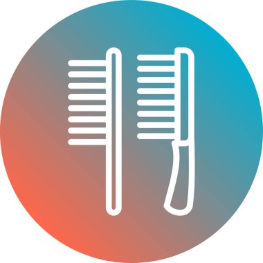 Güzellik ve moda simgesinin vektör çizimi