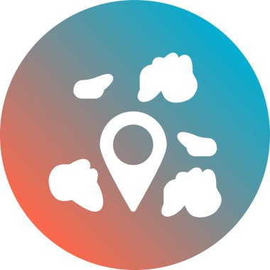 Harita işaretleyici. Web simgesi
