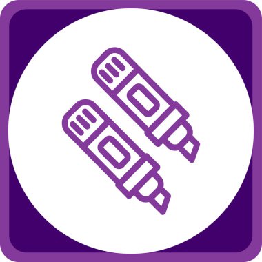 Tek bir elektrik simgesinin vektör illüstrasyonu