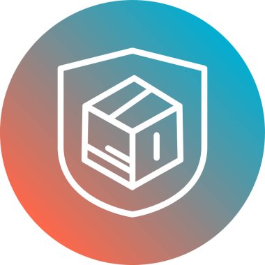 kutu simgesi vektör illüstrasyonu