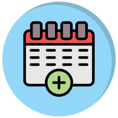 Takvim. Web simgesi basit illüstrasyon