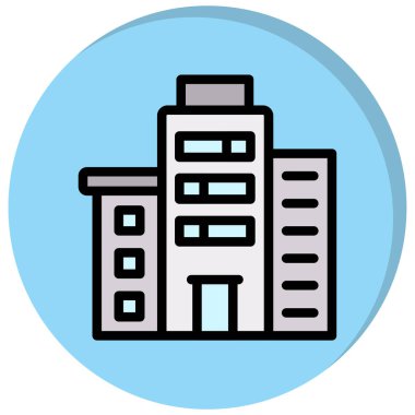 şehir simgesi vektör illüstrasyonu