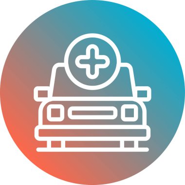 Hastane modern simgesinin vektör illüstrasyonu