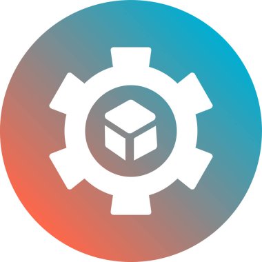 küp simgesi, vektör illüstrasyonu. tasarım kavramı