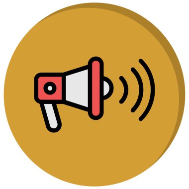 Megafon. Web simgesi basit tasarım