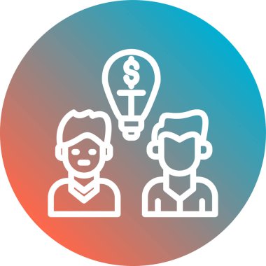 İş ve finans simgesinin vektör illüstrasyonu