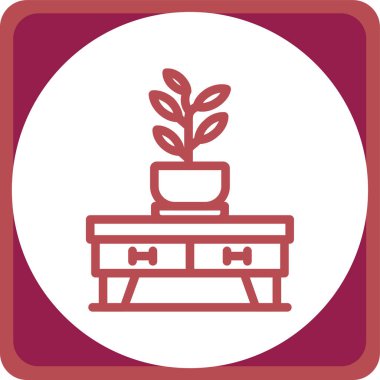 Bitki. Web simgesi basit tasarım