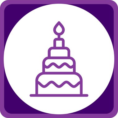 kek ikonu vektör illüstrasyonu