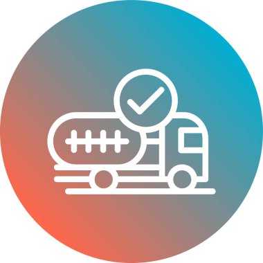 Bir araba simgesinin vektör illüstrasyonu