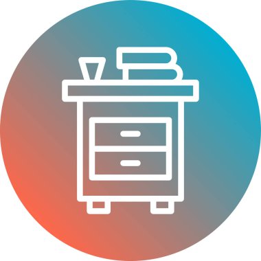 Vektör çizim çöp tenekesi simgesine