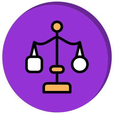 Denge. Web simgesi basit illüstrasyon