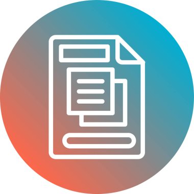 Vektör belgesi Simge illüstrasyonu