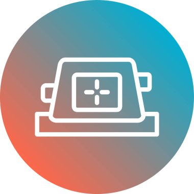 pil vektör dairesi simgesi