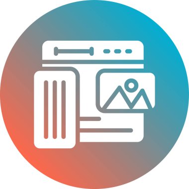 Seo simgesinin vektör illüstrasyonu