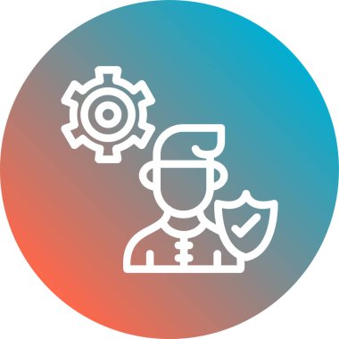 Bir dişli simgesini vektör çizim