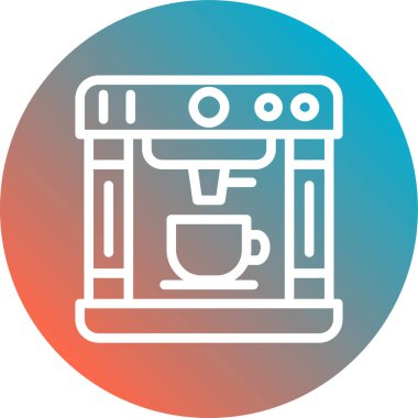 Mutfak makinesi ikon vektör illüstrasyonu