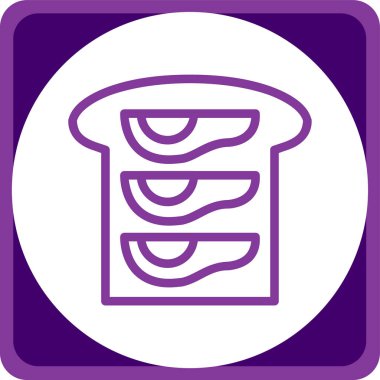 Gıda simgesinin vektör illüstrasyonu