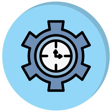 dişli simgesi vektör illüstrasyonu