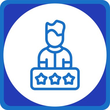 yıldız derecelendirme simgesi vektör illüstrasyonu