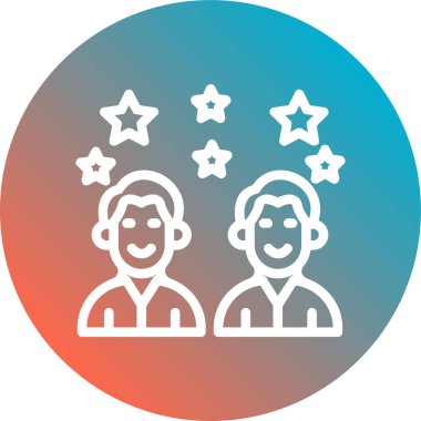 İnsanların vektör illüstrasyonu simgesi, insan simgesi