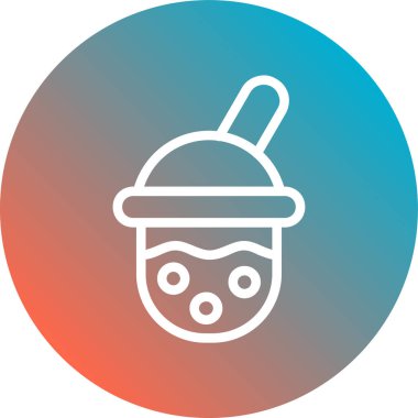 bebek şişe simgesi modaya uygun izole edilmiş arkaplan