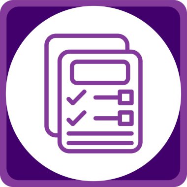 Pano simgesi ile pano, basit vektör illüstrasyonu