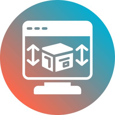 Bilgisayarın vektör illüstrasyonu